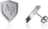 DAYNA DESIGNS Air Force Falcons Team Logo Silver Post Earrings