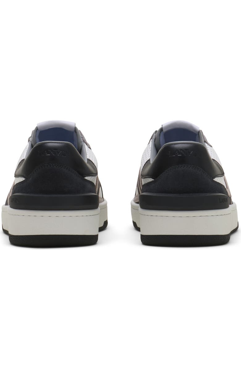 Lanvin Clay Sneakers In Perforated Leather And Suede, Alternate, color, Black