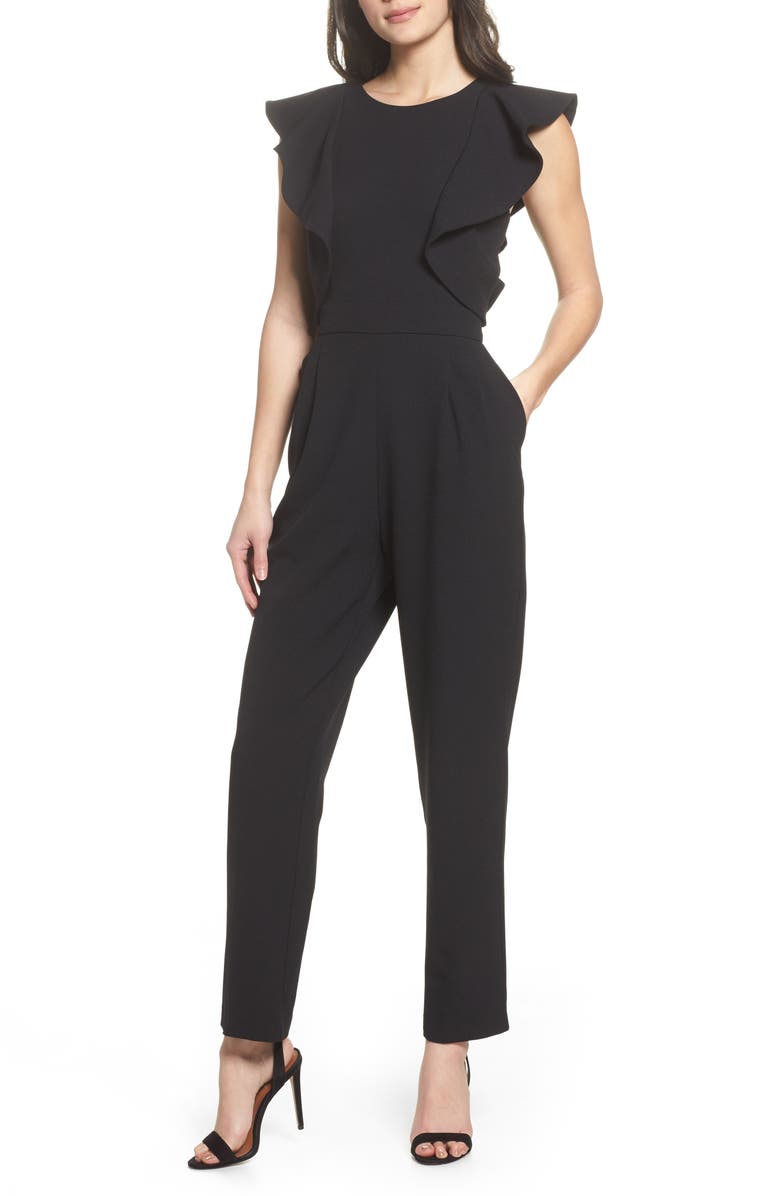 Chelsea28 Ruffle Jumpsuit, Main, color, 