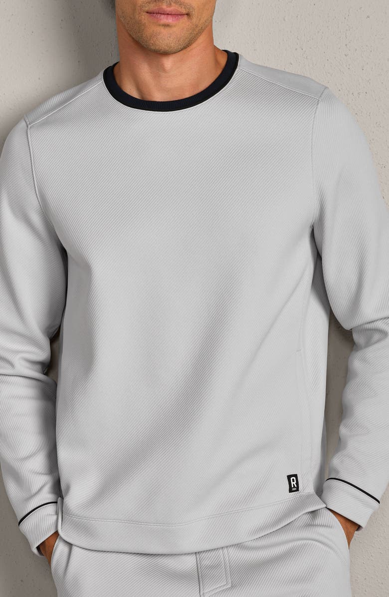 Rhone Quantum Crewneck Sweatshirt, Main, color, Whisper Gray