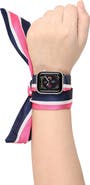 Posh Tech Stripe Silk Scarf 42mm/44mm Apple Watch 1/2/3/4 Band