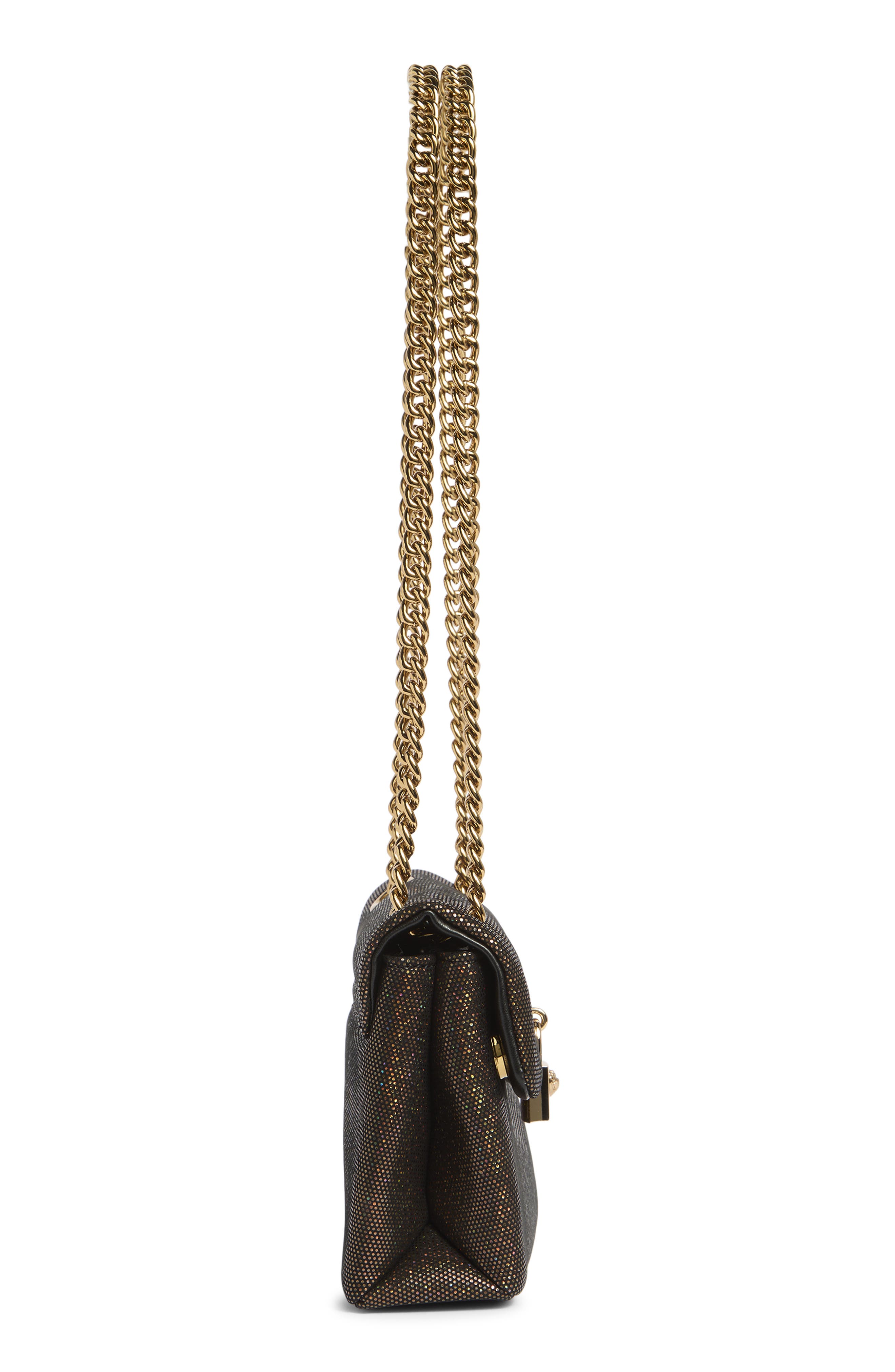 Kurt Geiger London Mini Braxton Crossbody Bag, Alternate, color, Metallic