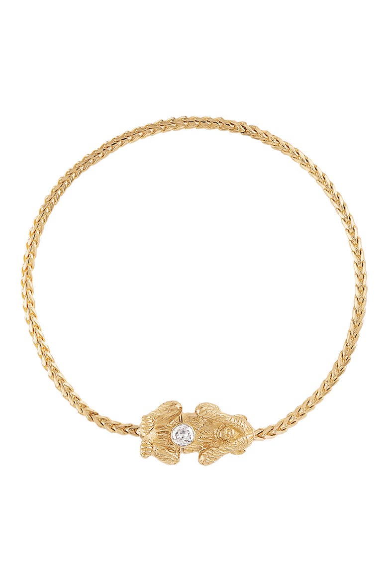 Wise Monkey Bracelet, Main, color, YELLOW GOLD - SEE NO