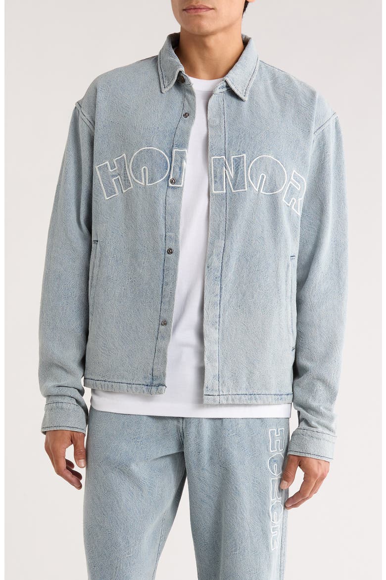 Indigo Cover Coach's Jacket, Main, color, LIGHT INDIGO