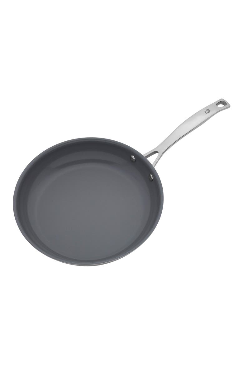 Clad H3 Two-Piece Ceramic Frying Pan & Lid, Alternate, color, SILVER