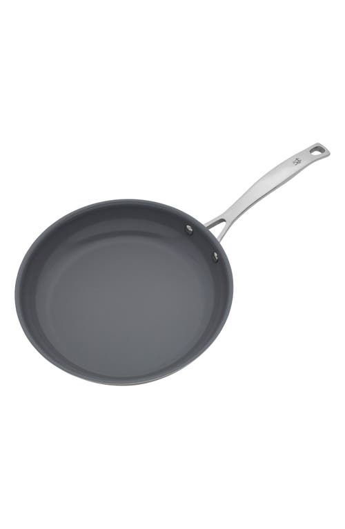 Henckels Cutlery Clad H3 Two-piece Ceramic Frying Pan & Lid In Silver