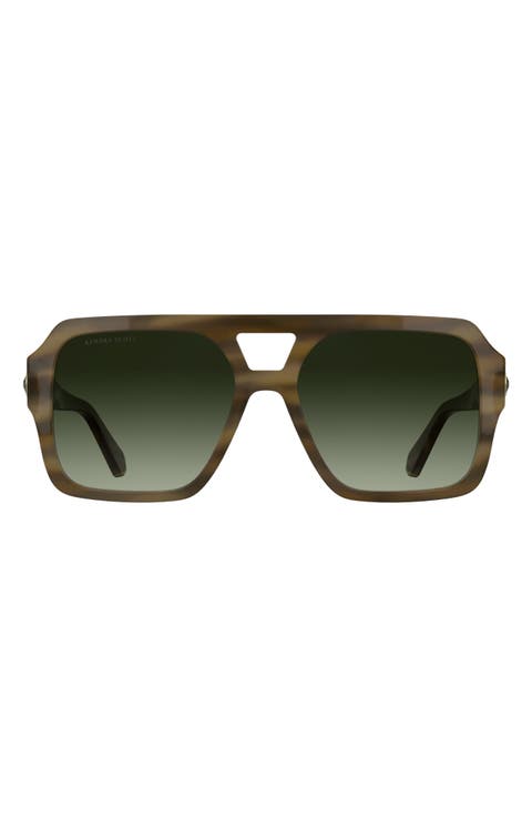 Elisa 57mm Gradient Aviator Sunglasses