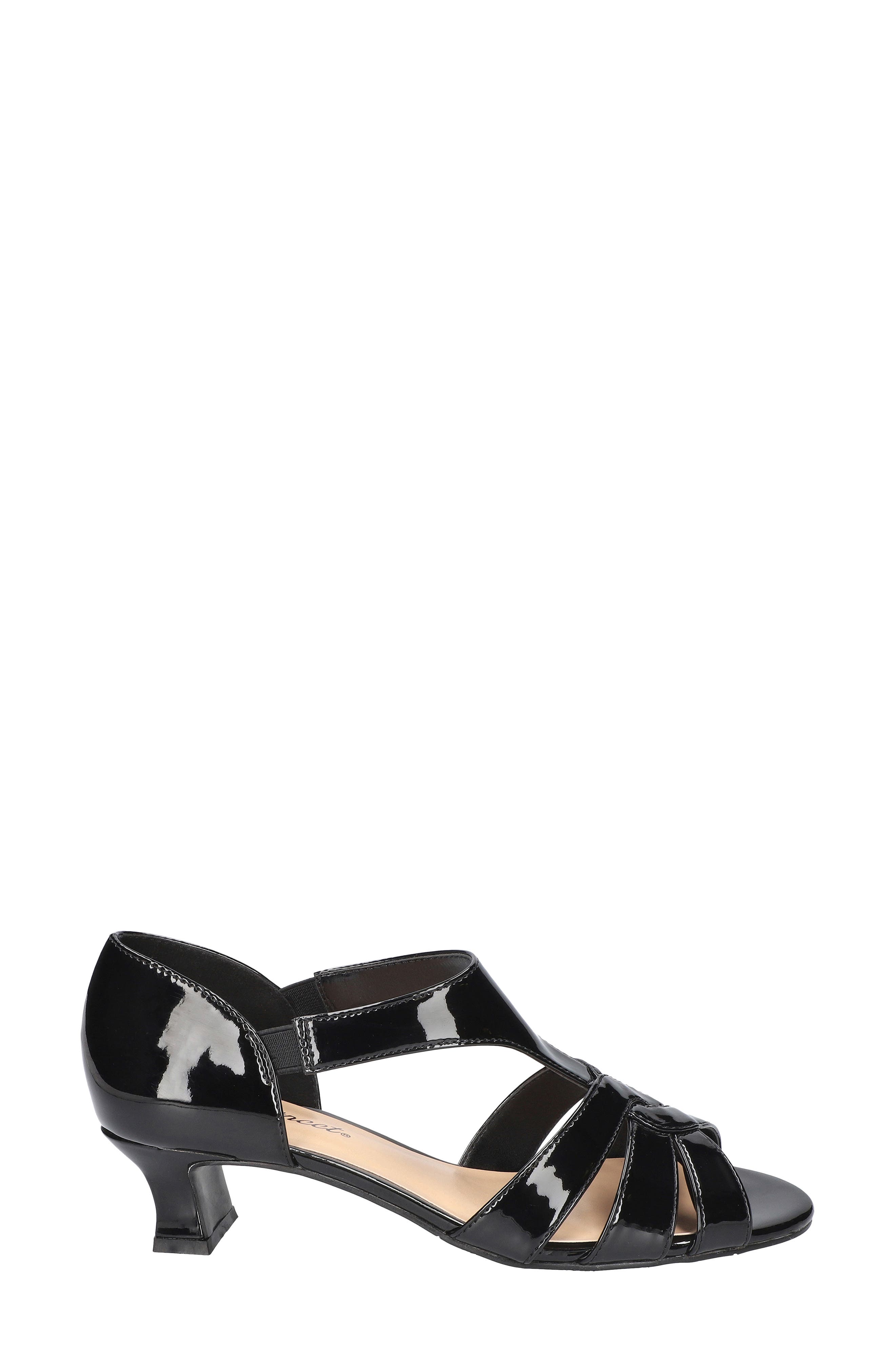 EASY STREET Essie Sandal, Alternate, color, Black Patent