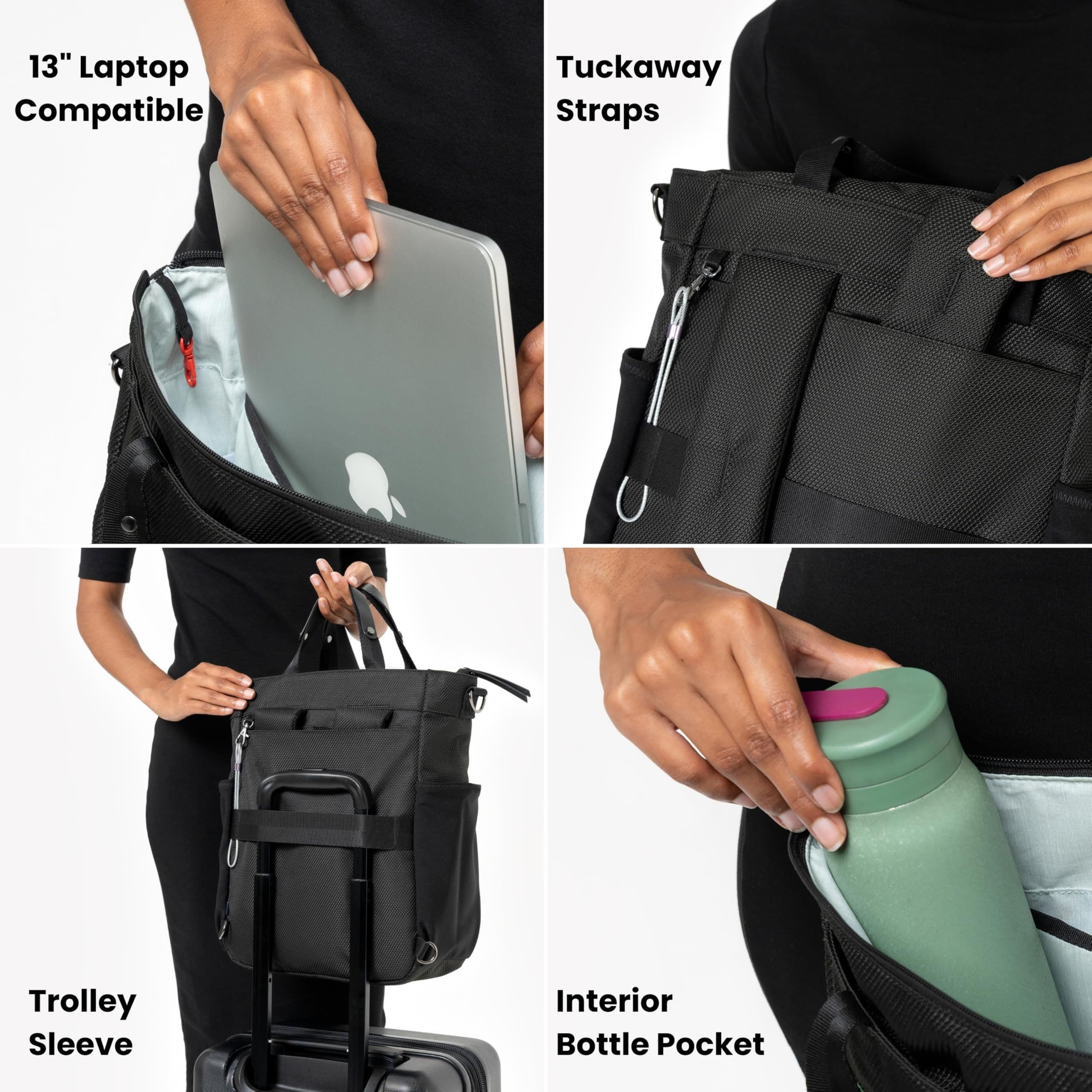 Sherpani Soleil Anti Theft Convertible Backpack, Fits 15 Inch Laptop, Alternate, color, Aloe Mist