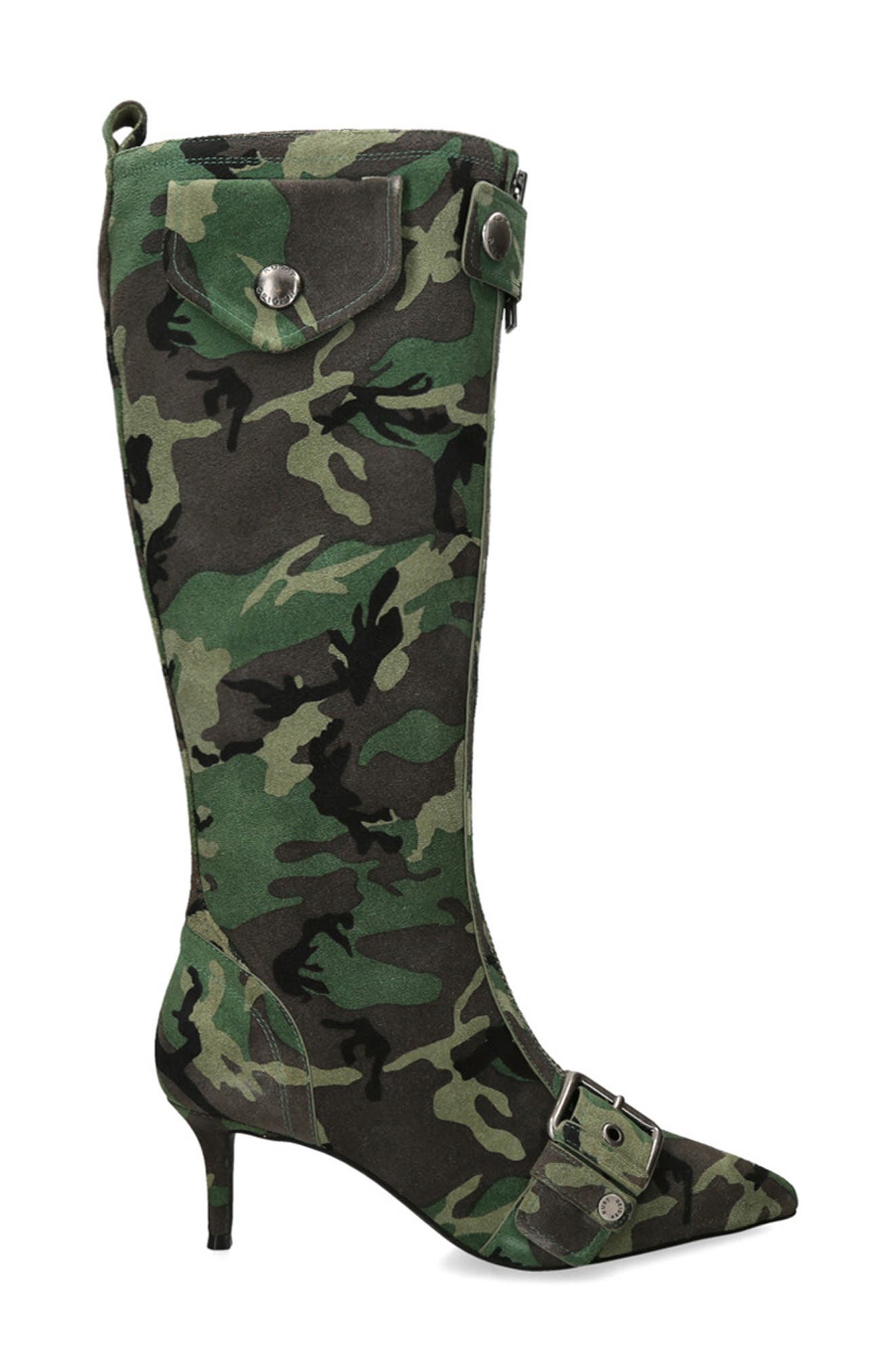 Kurt Geiger London Hackney Kitten Heel Boot, Alternate, color, Open Green