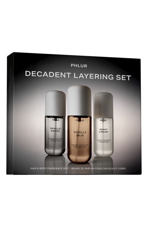Phlur Decadent Body Mist Layering Set $65 Value In Transparent