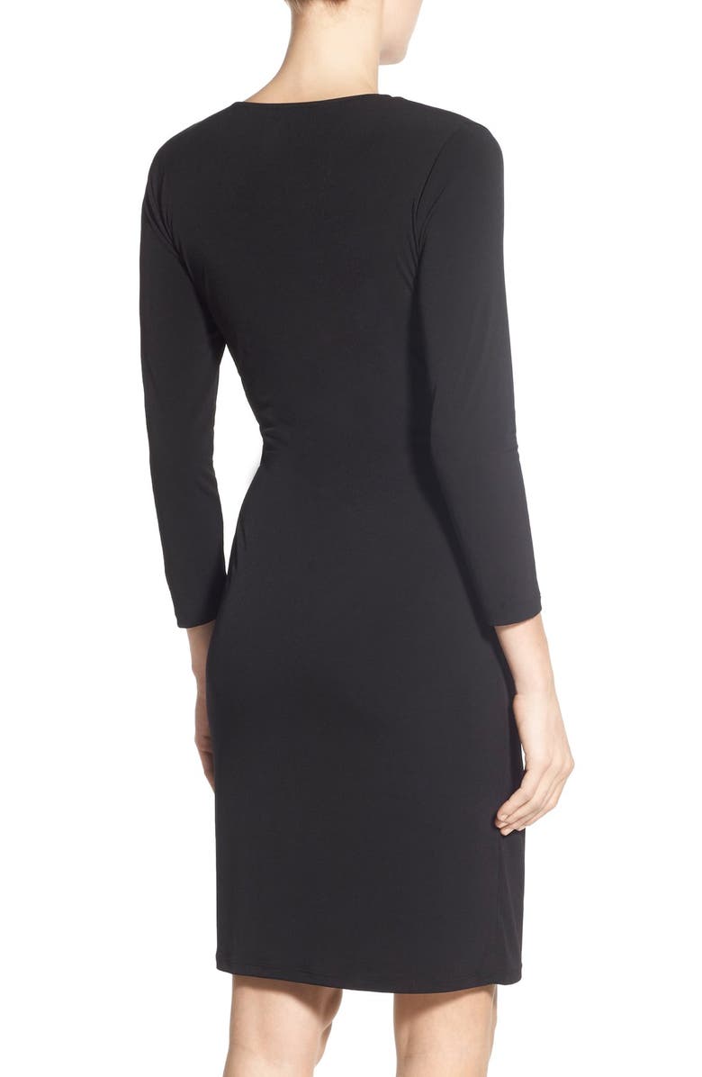 Anne Klein Jersey Faux Wrap Dress, Alternate, color,