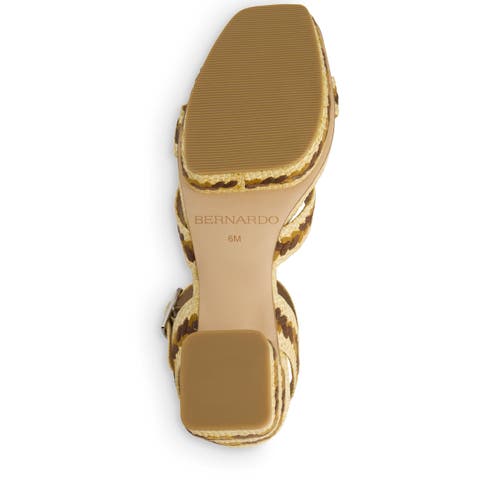 BERNARDO FOOTWEAR BERNARDO FOOTWEAR LIANA EMBROIDERED PLATFORM SANDAL