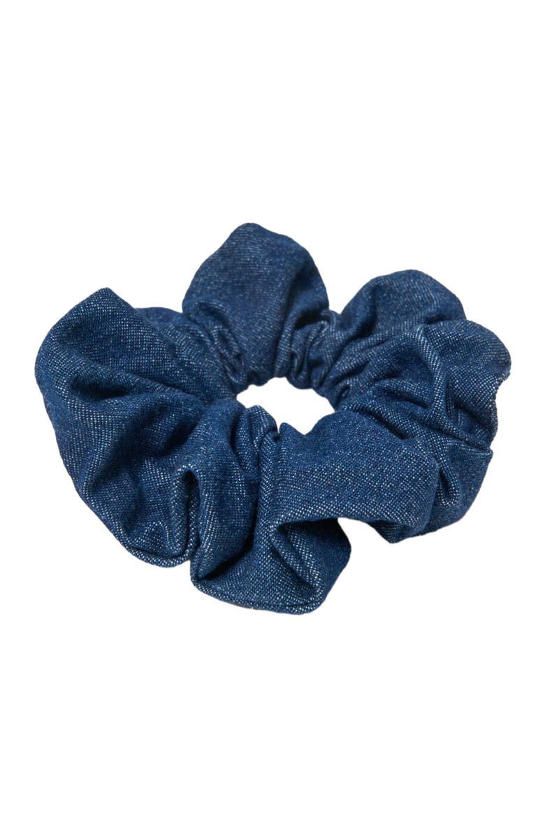 maje Denim scrunchie, Alternate, color, Navy