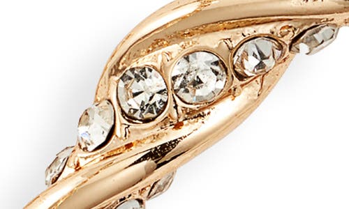 Open Edit Crystal Pavé Hoop Earrings In Gold