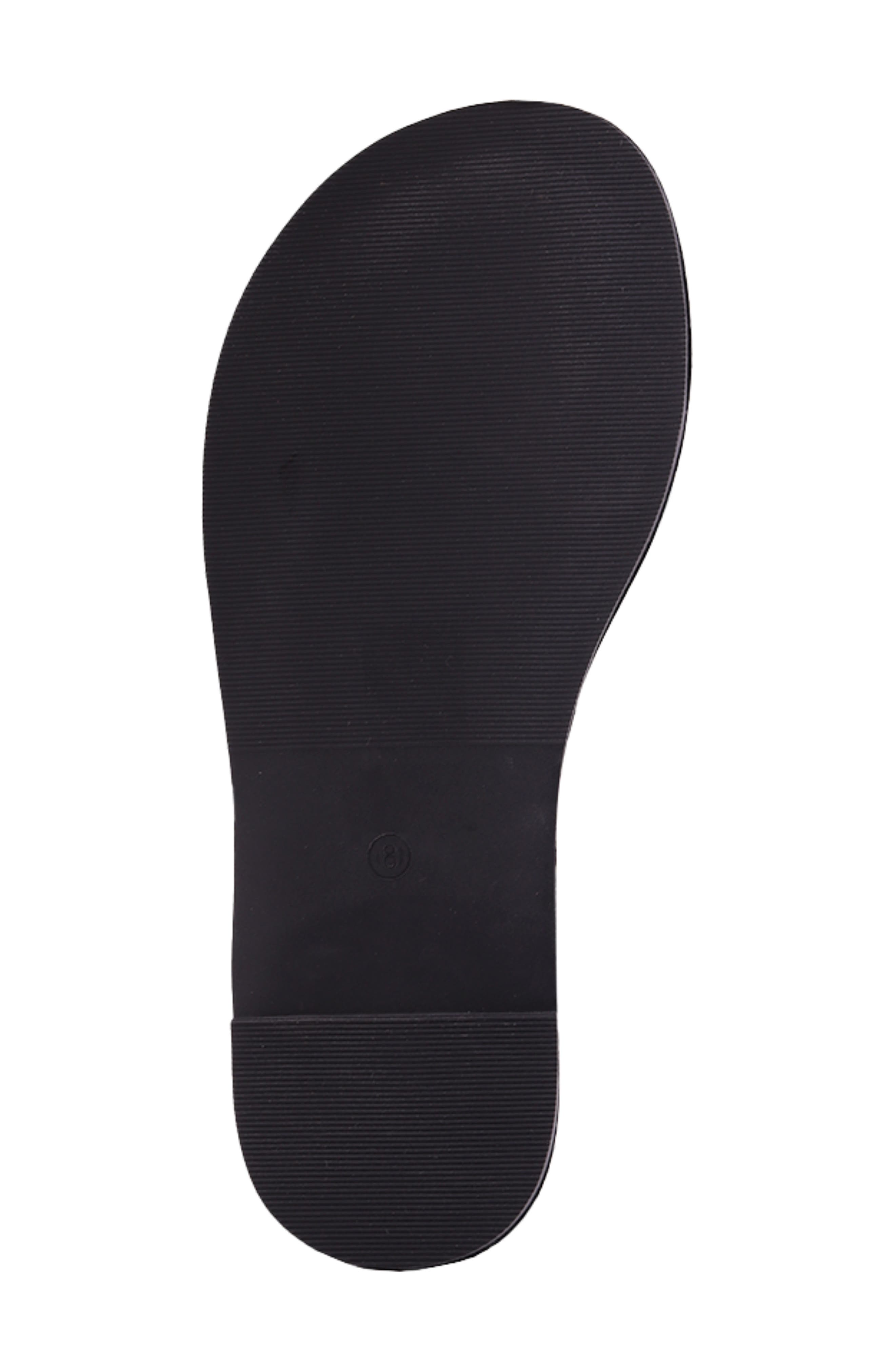 SHUSHOP Cindy Ankle Strap Sandal, Alternate, color, Black Woven