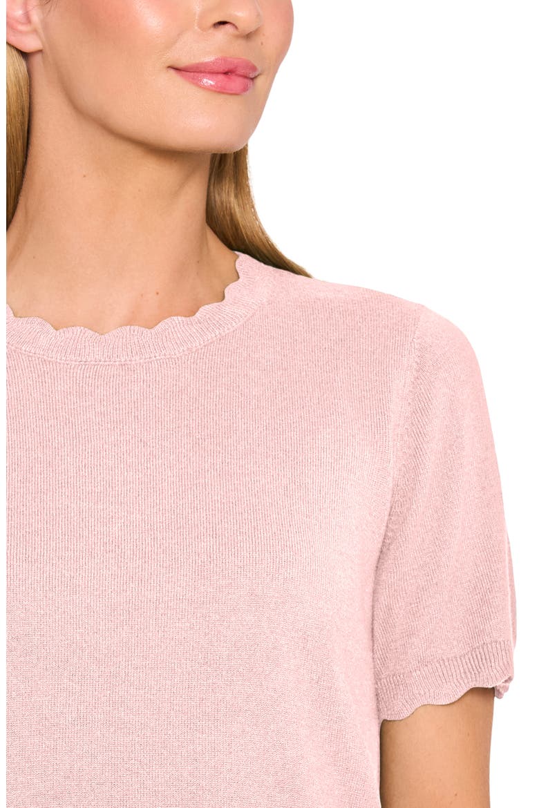 Scallop Neck Sweater, Alternate, color, ALMOND BLOSSOM