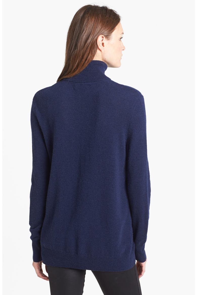 'Oscar' Cashmere Turtleneck, Alternate, color, PEACOAT