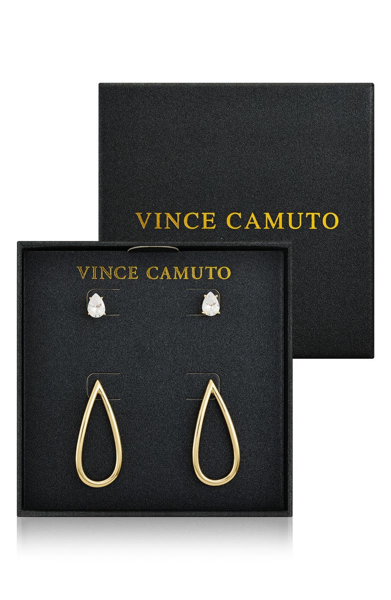 Vince Camuto Set of 2 Assorted Earrings, Main, color, Gold