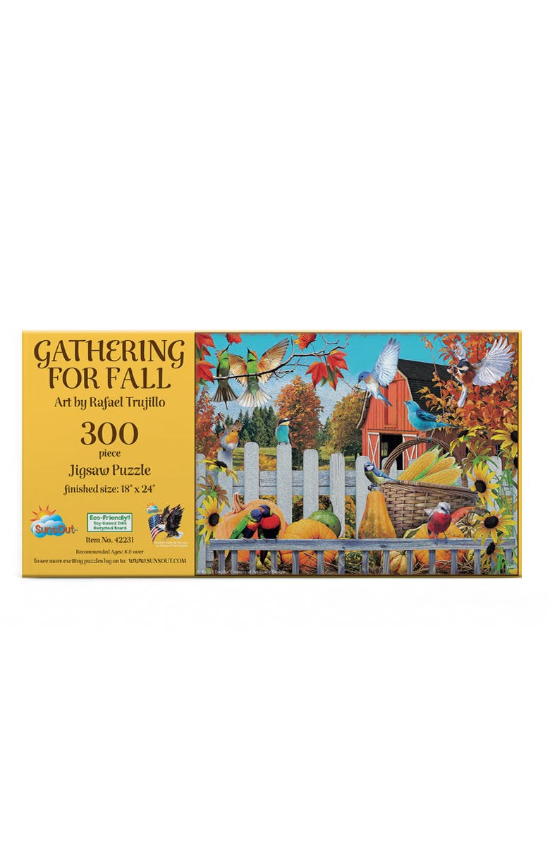 Sunsout Gathering for Fall 300 piece Jigsaw Puzzle for Adults, Alternate, color, Multicolor