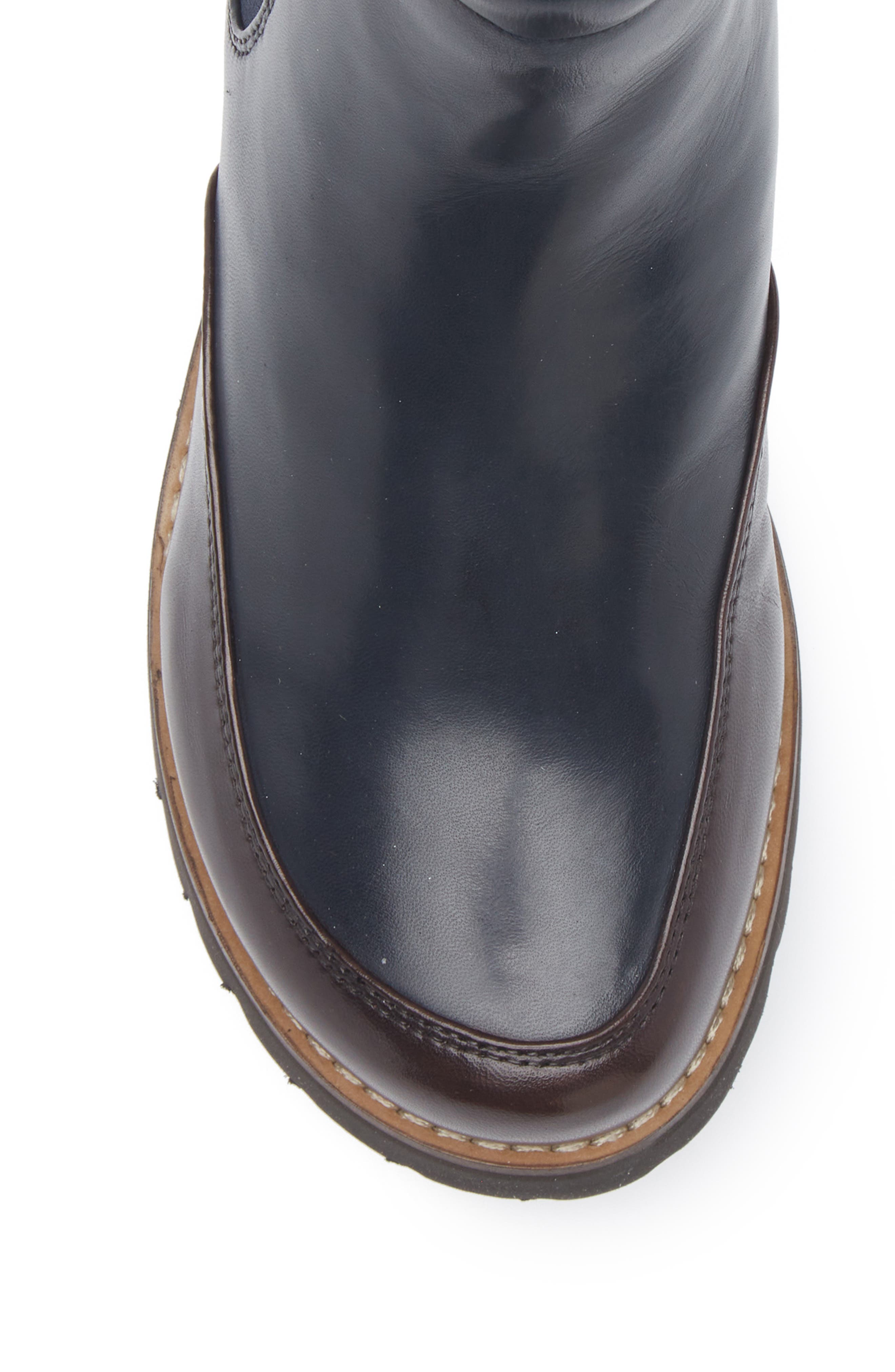 Layla Lug Sole Chelsea Boot, Alternate, color, GLOVE TDM/ NAVY