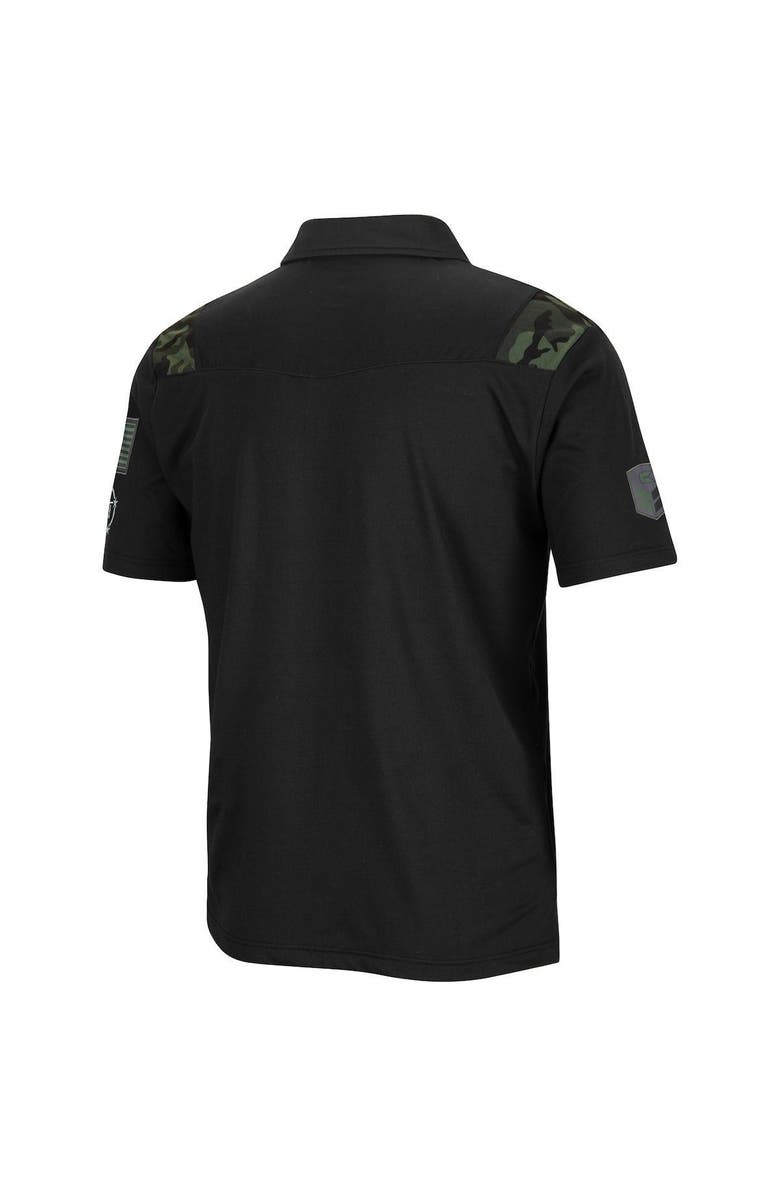 COLOSSEUM Men's Colosseum Black ECU Pirates OHT Military Appreciation Sierra Polo, Alternate, color, 