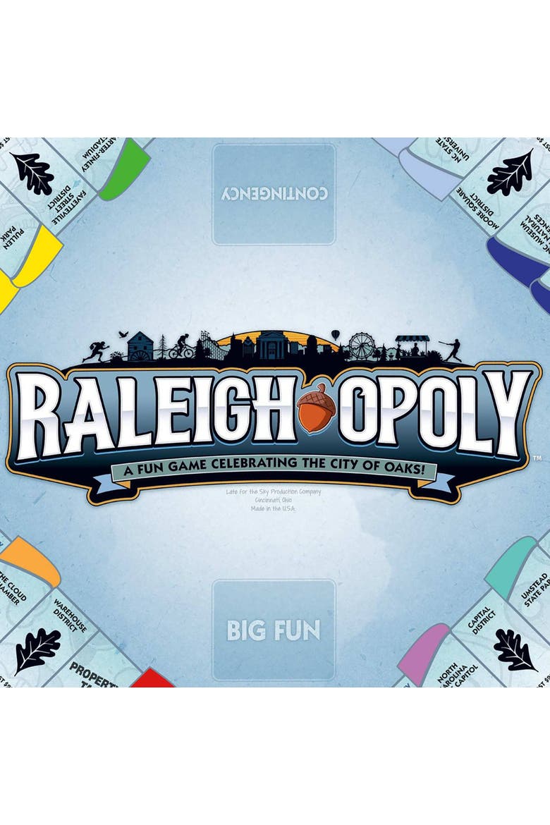 Raleigh Opoly Board Game, Alternate, color, Multicolored