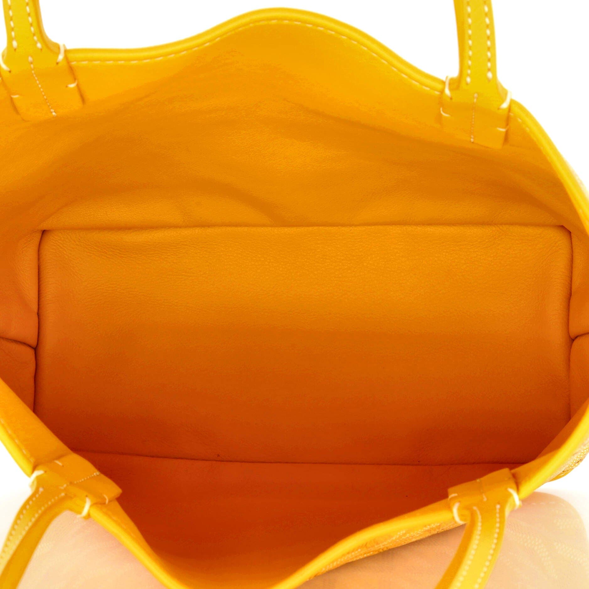 Pre-Owned Goyard Anjou Reversible Tote Coated Canvas Mini, Alternate, color, Yellow