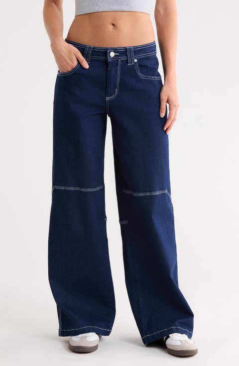 Utility Wide Leg Jeans
