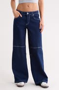 Madden Girl Utility Wide Leg Jeans