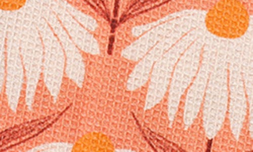Tiramisu Marigold Flutter Kitchen Towel Set In Orange