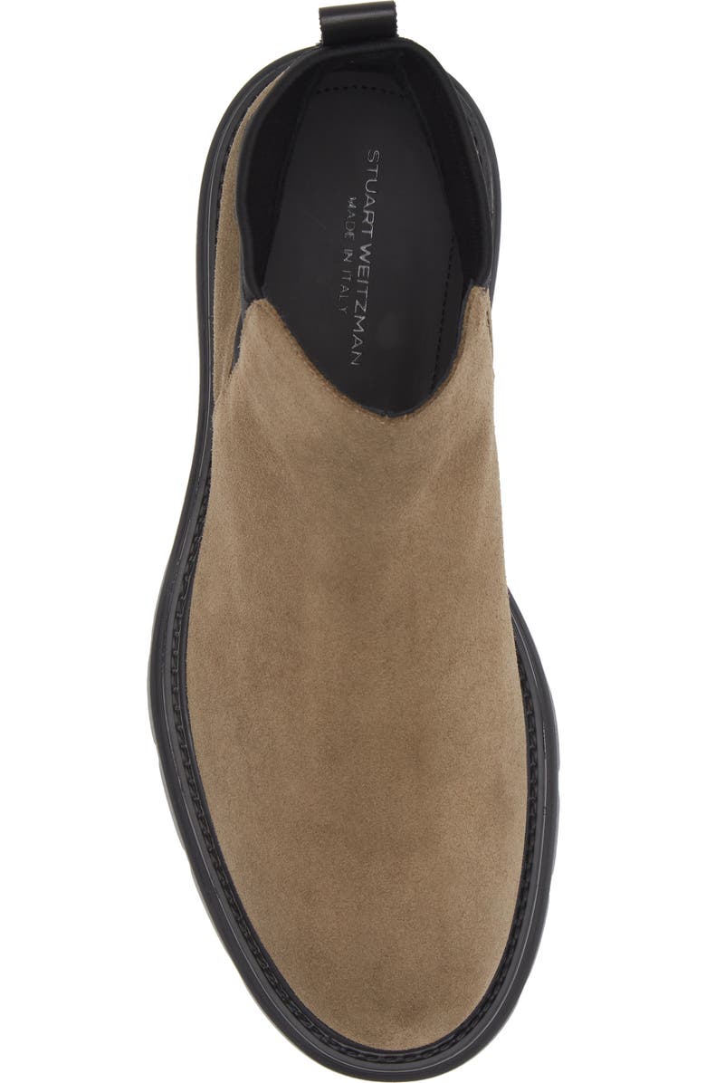 Stuart Weitzman Aiden Chelsea Boot, Alternate, color, Taupe/ Black