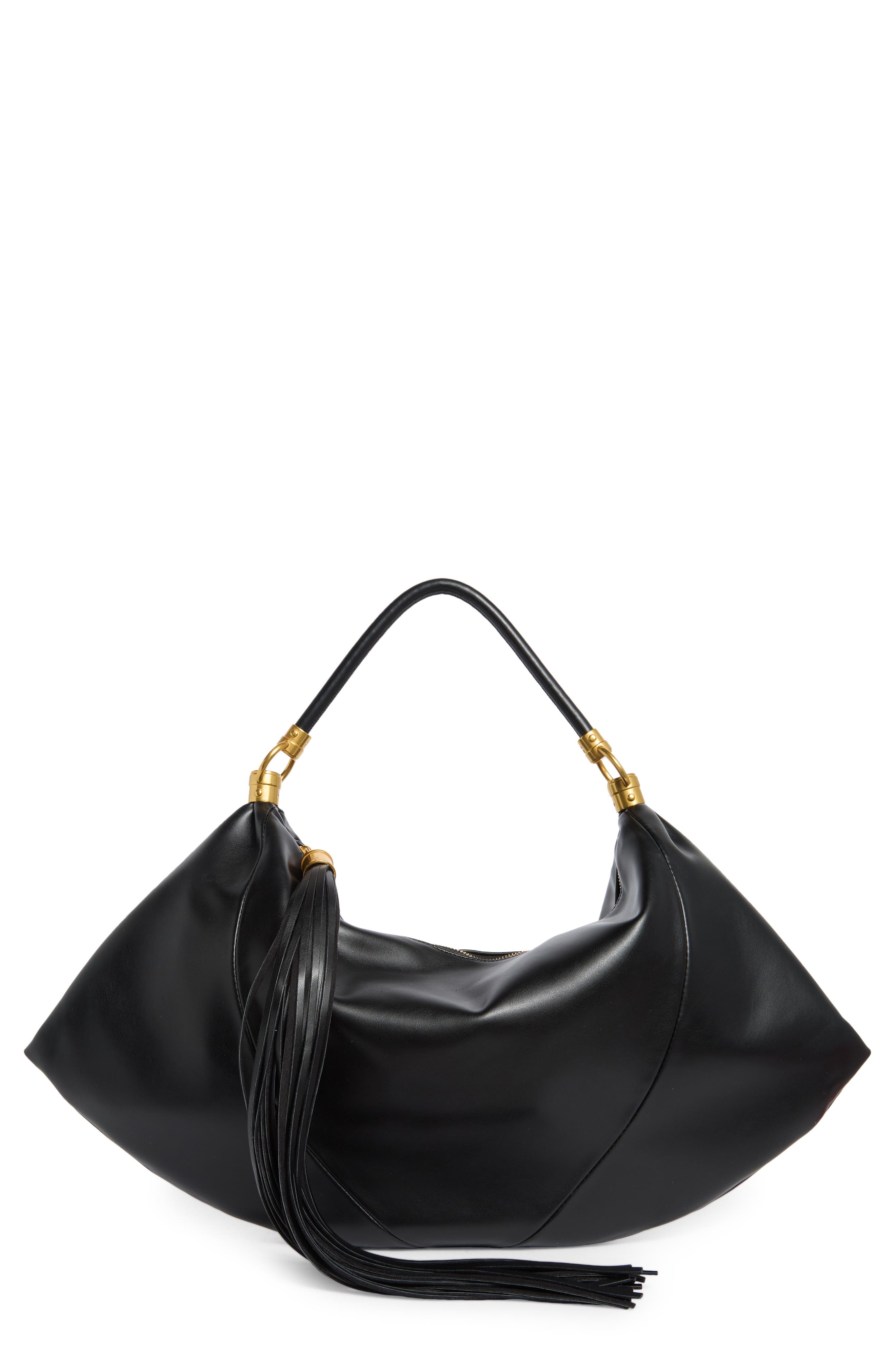 BCBG Tassel Water Repellent Shoulder Bag