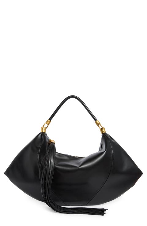 Tassel Water Repellent Shoulder Bag