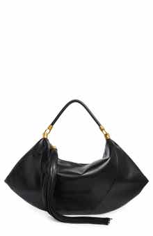 BCBG Tassel Water Repellent Shoulder Bag