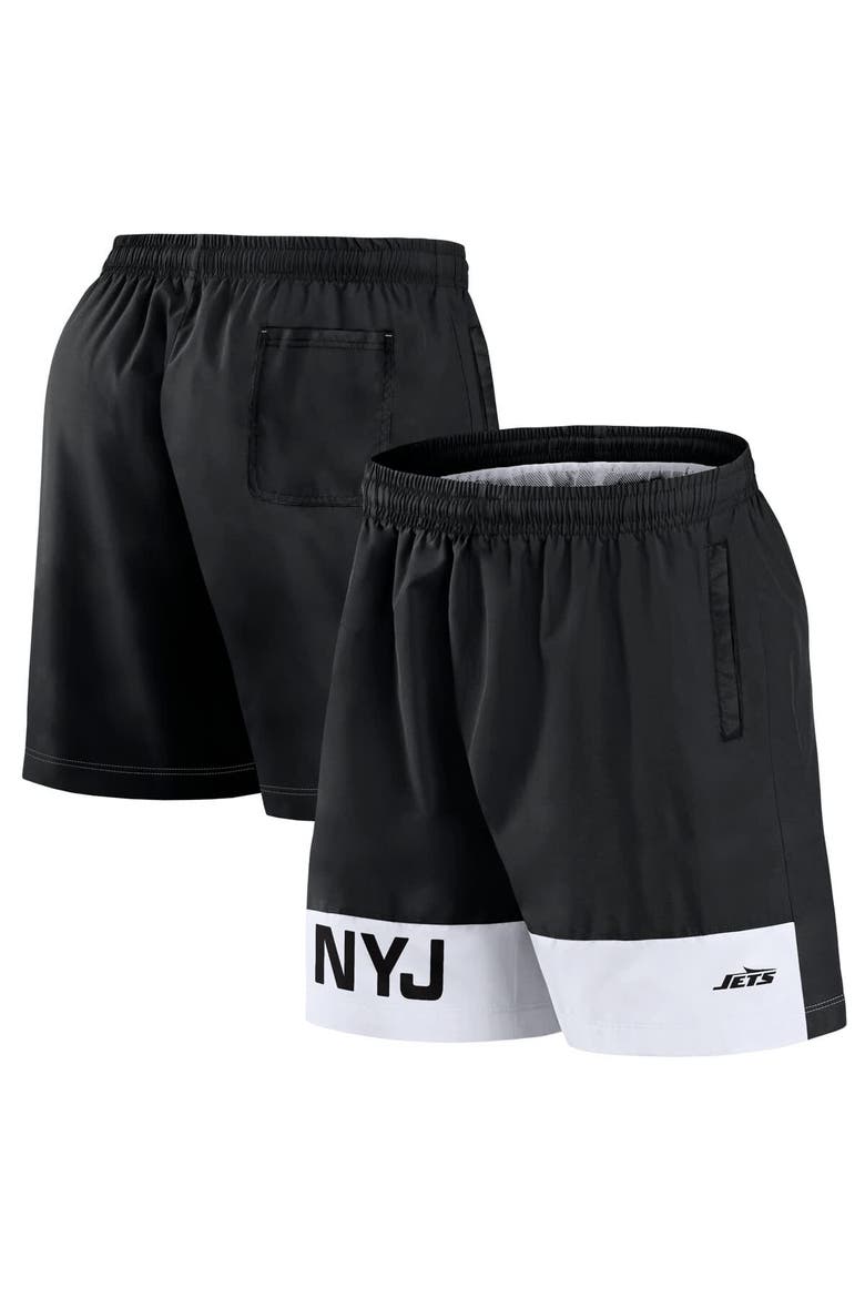 Men's Fanatics Black New York Jets Elements Shorts, Alternate, color, Black