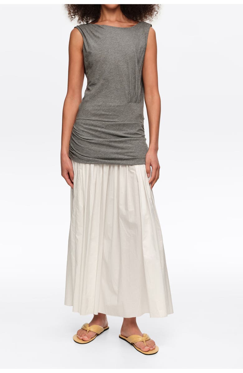 Bimba y Lola Two-Tone Melange Gray Sleeveless Dress, Main, color, Grey