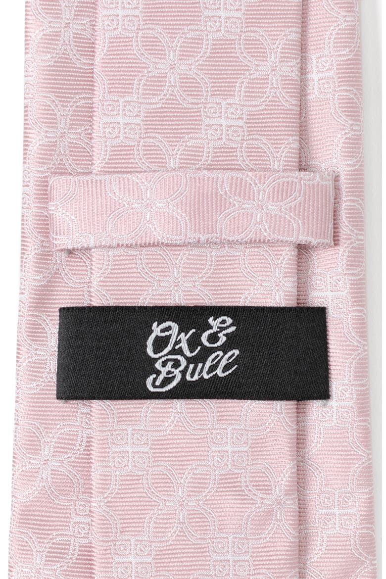 Pink Art Deco Silk Tie, Alternate, color, PINK
