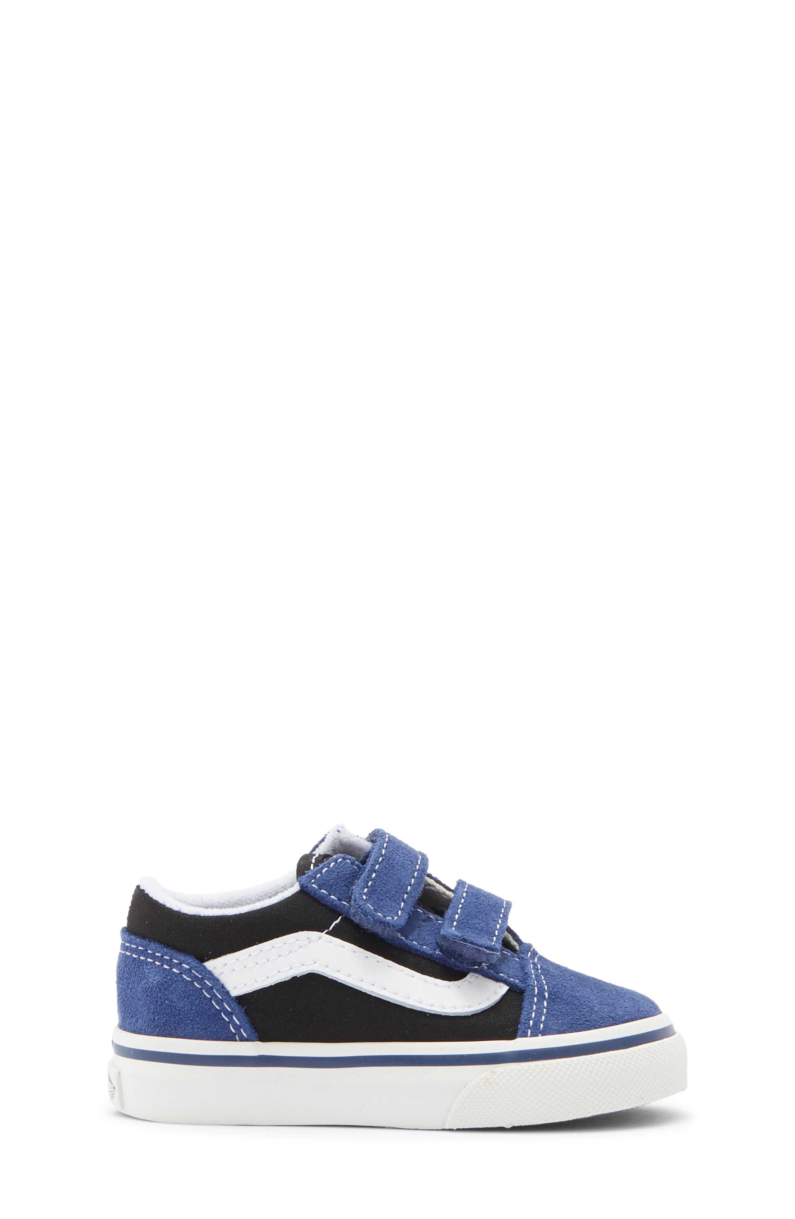 Kids' Old Skool V Sneaker, Alternate, color, NAVY BLACK
