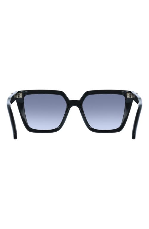 Ferragamo 54mm Modified Rectangular Sunglasses In Black