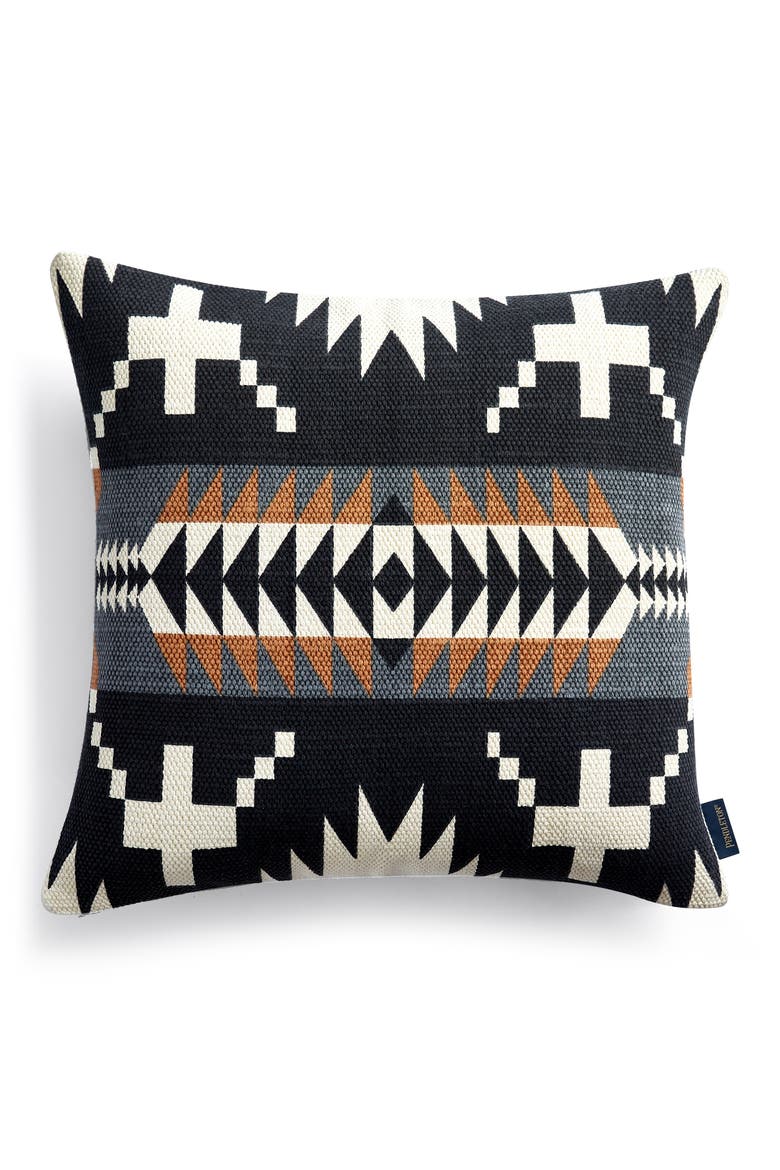 Spider Rock Accent Pillow, Main, color, BLACK MULTI