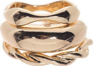 NORDSTROM RACK Braided Rings - Set of 3