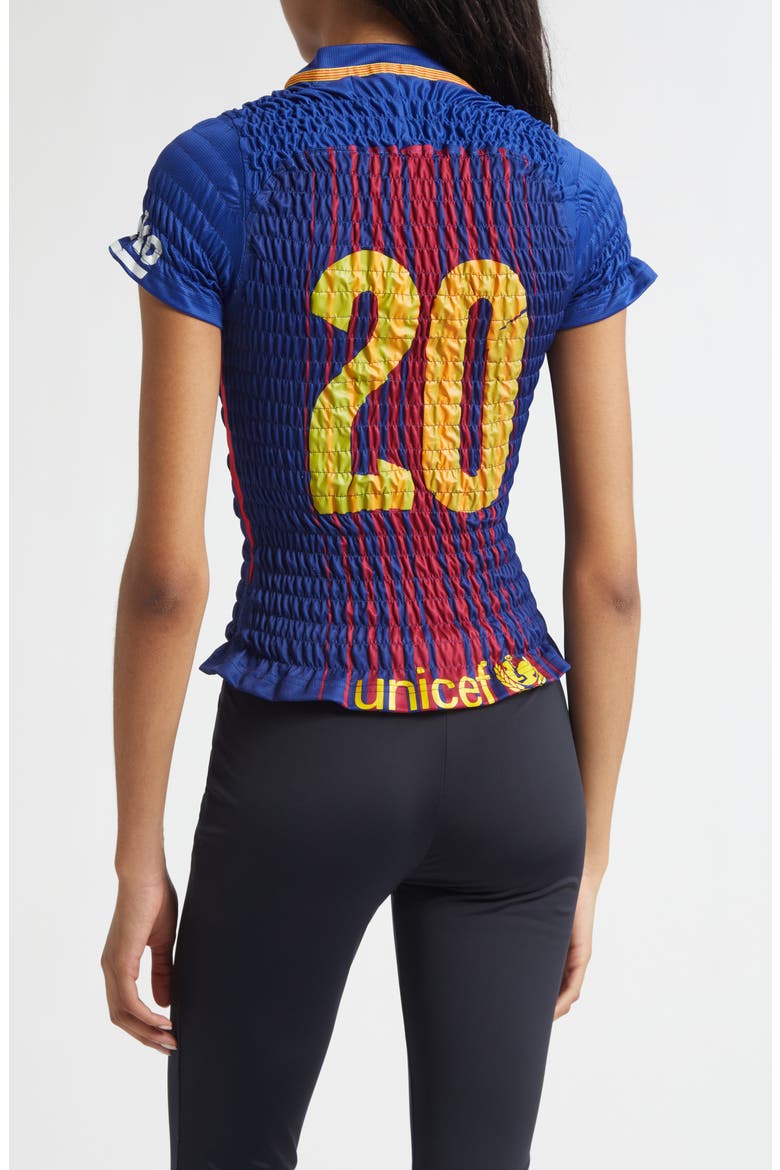Shirred Soccer Jersey, Alternate, color, BLUE/ RED/ YELLOW MULTI