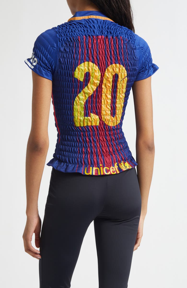 CONNER IVES Shirred Soccer Jersey, Alternate, color, Blue/ Red/ Yellow Multi