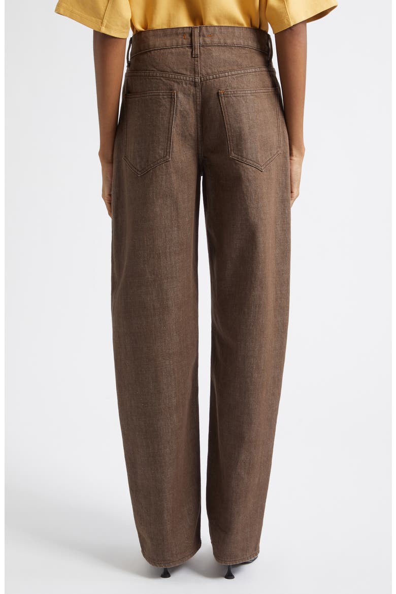 Rider Low Rise Barrel Leg Jeans, Alternate, color, LOAM WASH