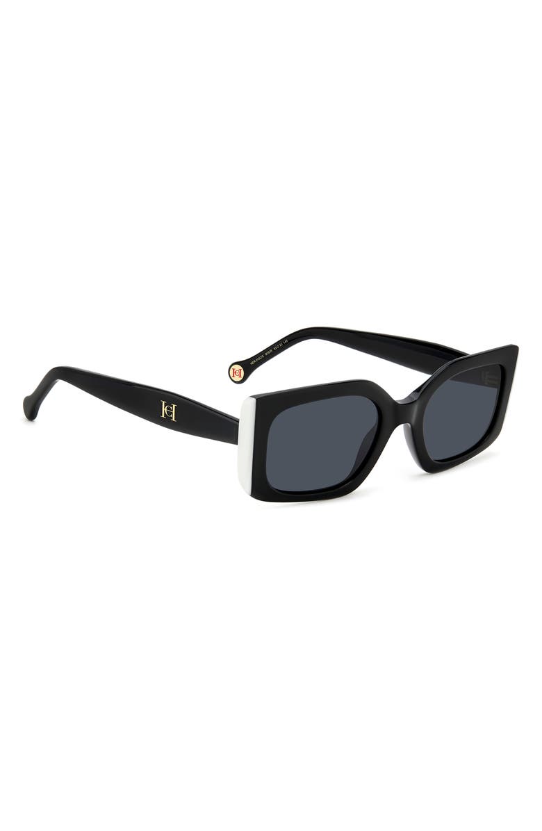 Carolina Herrera 53mm Rectangular Sunglasses, Alternate, color, 