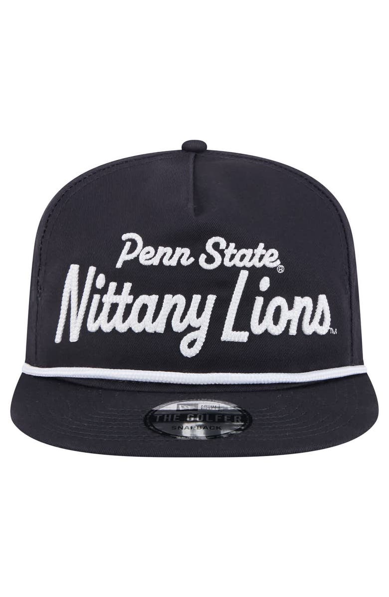 New Era Men's New Era Navy Penn State Nittany Lions Adventure Team Text Golfer Snapback Hat, Alternate, color, 