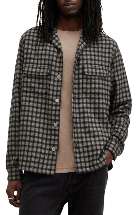 Alkame Relaxed Fit Check Button-Up Shirt