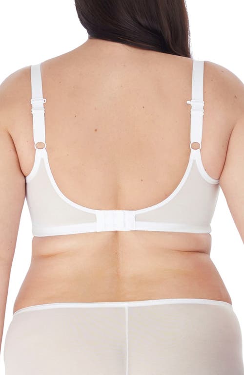 Elomi Matilda Full Figure Underwire Plunge Bra In White