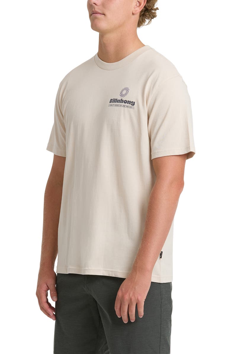 Billabong Single Fin Premium Graphic T-Shirt, Alternate, color, Oatmeal